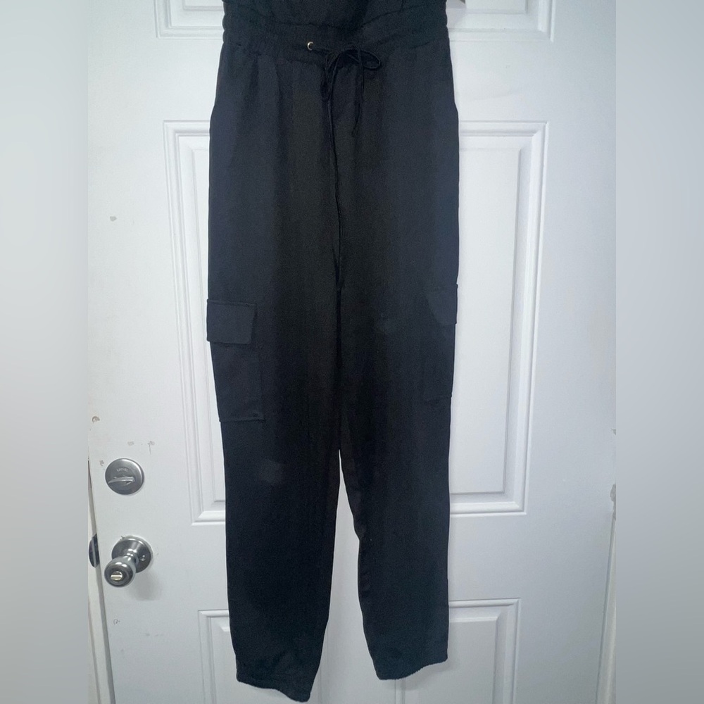 Love poem solid strapless cargo jogger jumpsuit size medium - Picture 6 of 16